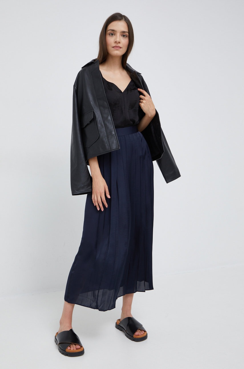 

Блузка Dkny женская цвет чёрный однотонная