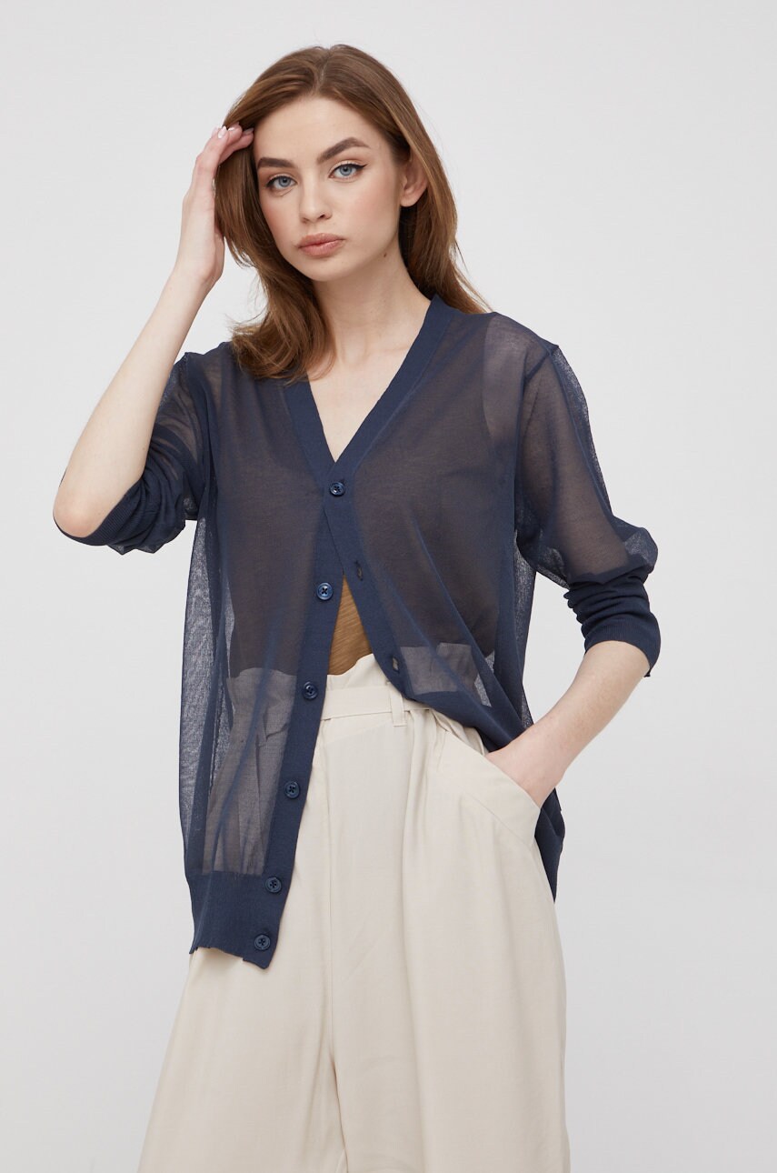 G-star raw cardigan femei, culoarea albastru marin