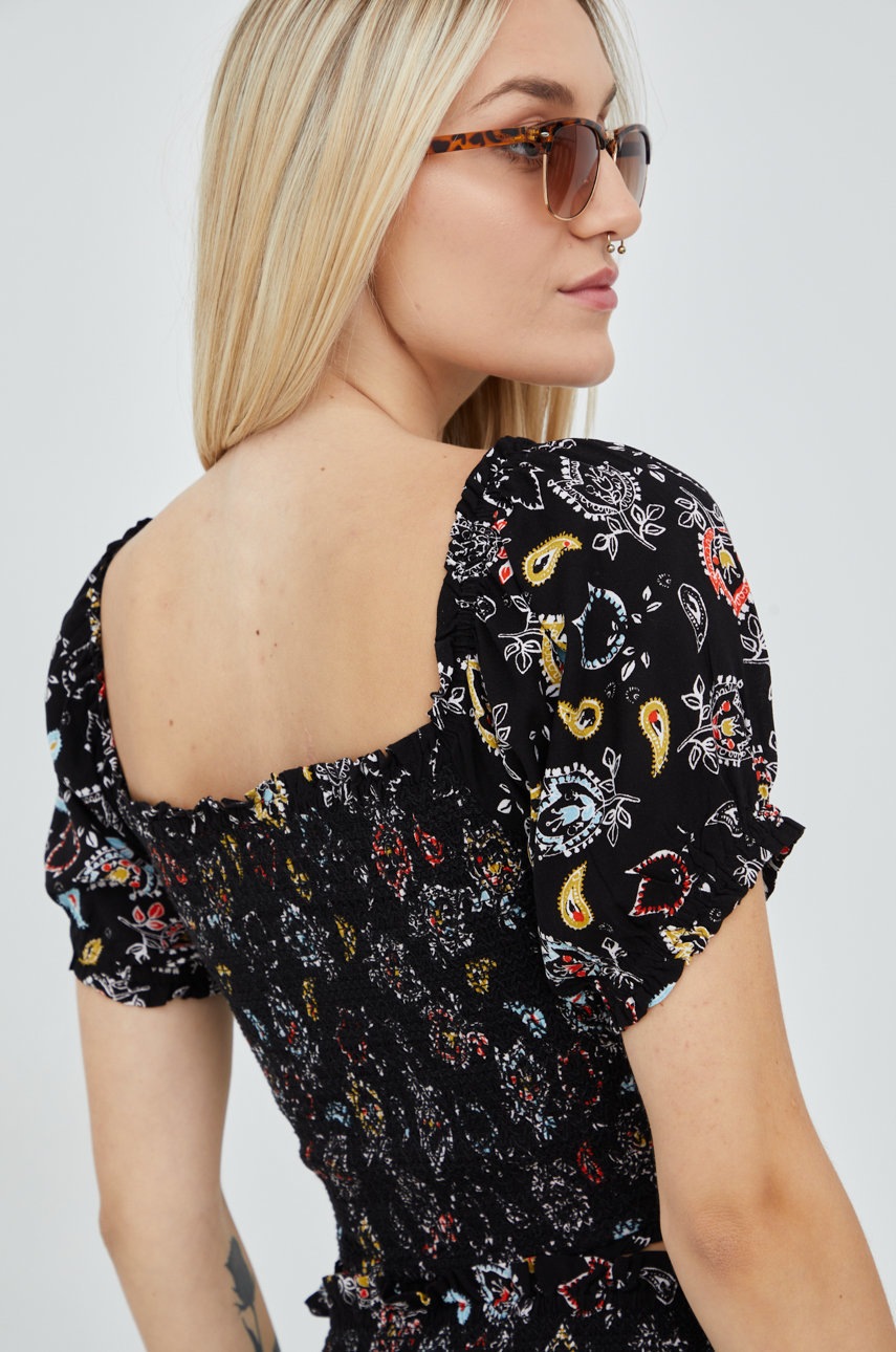 Superdry felső fekete, női, mintás termék 2. képe