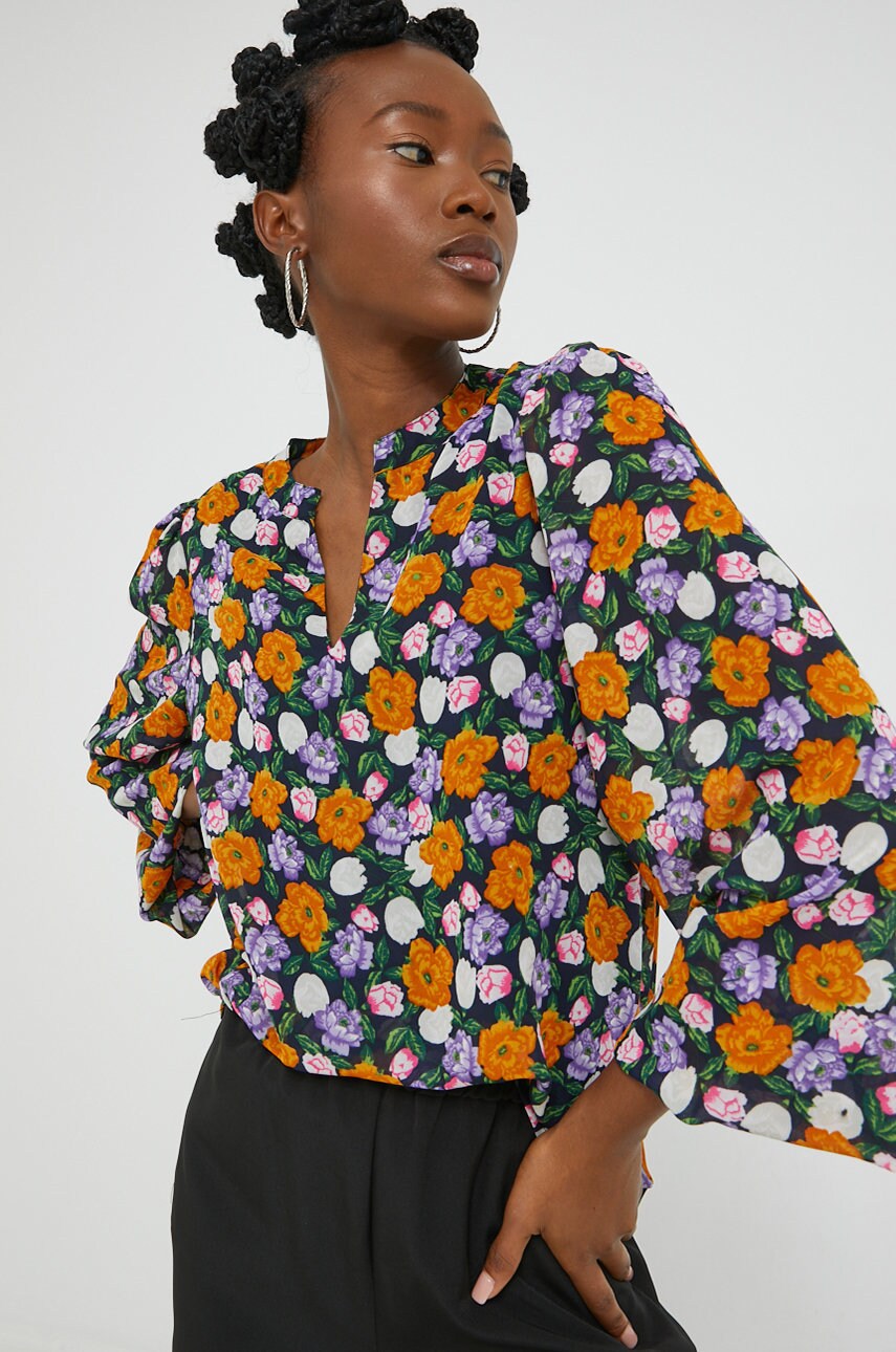 Only bluza femei, culoarea violet, modelator