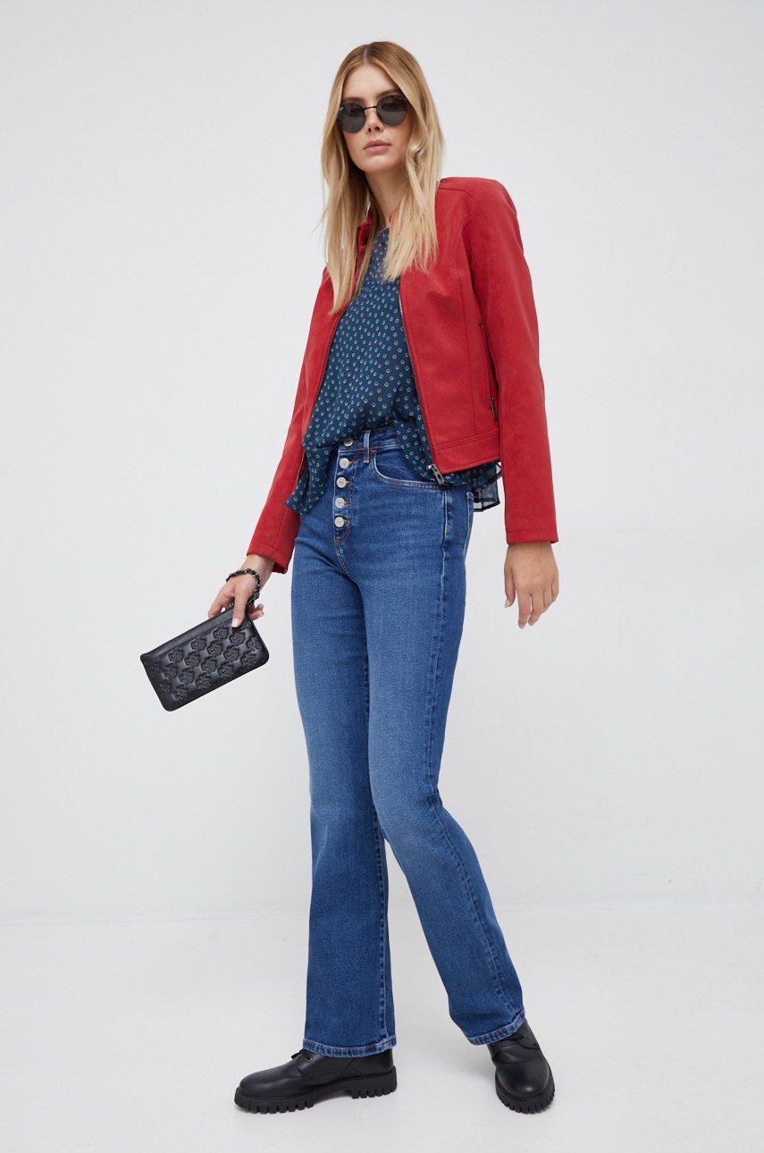 

Блузка Pepe Jeans женская цвет синий узор