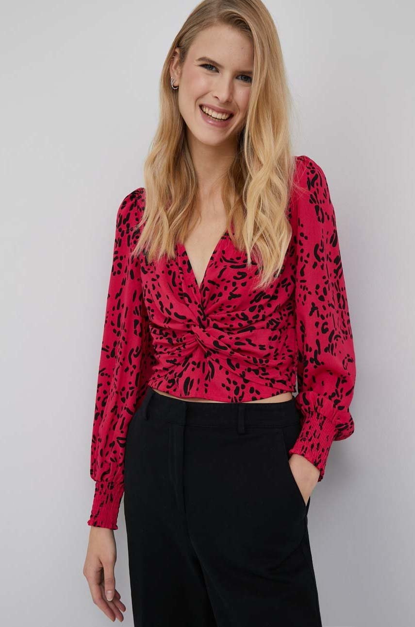 

Блуза Vero Moda в розово с десен, Розов