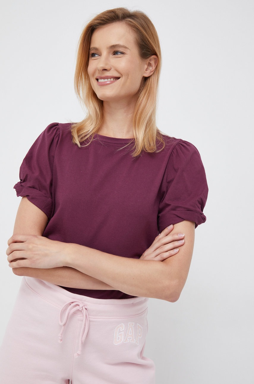 

Памучна тениска GAP в лилаво, Виолетов