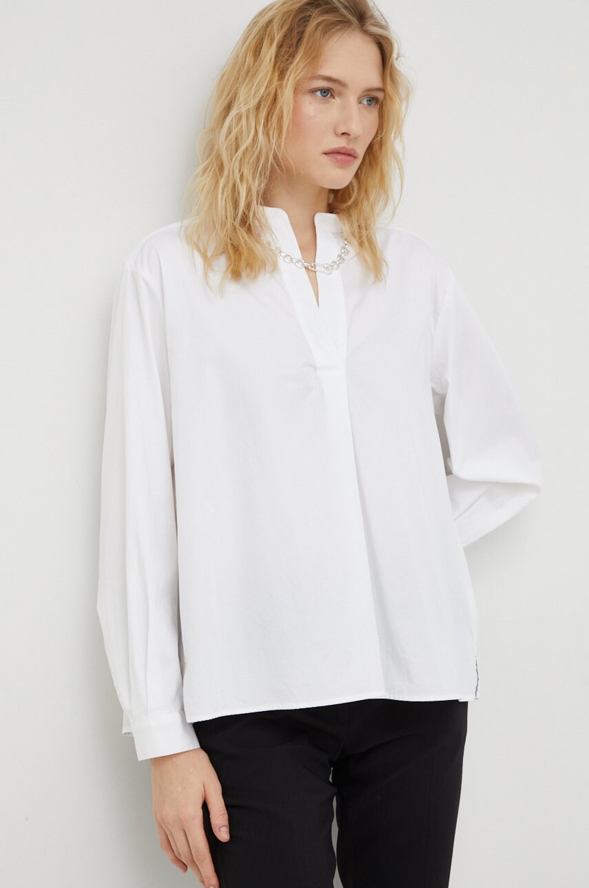 Marc o'polo bluza femei, culoarea alb, neted