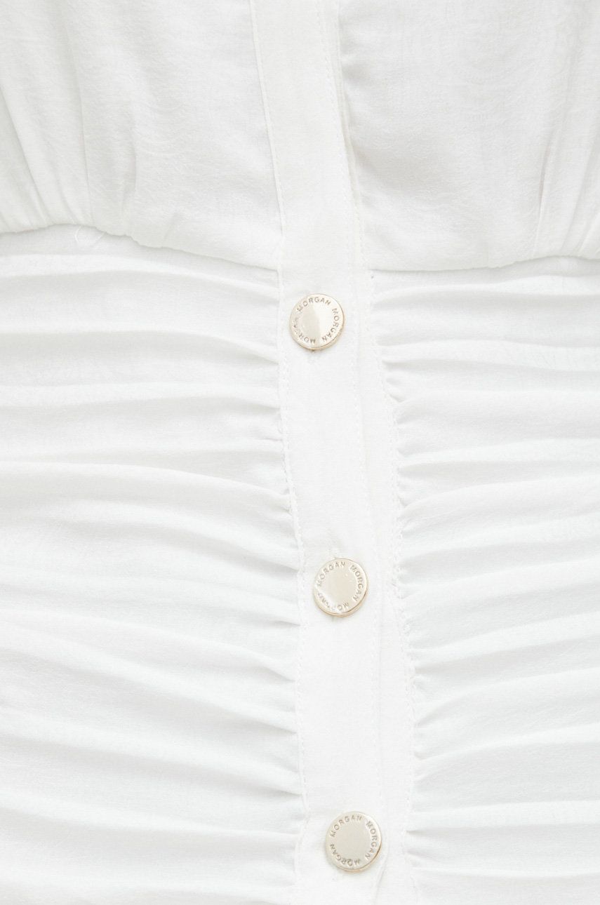Morgan bluzka damska kolor biały gładka
