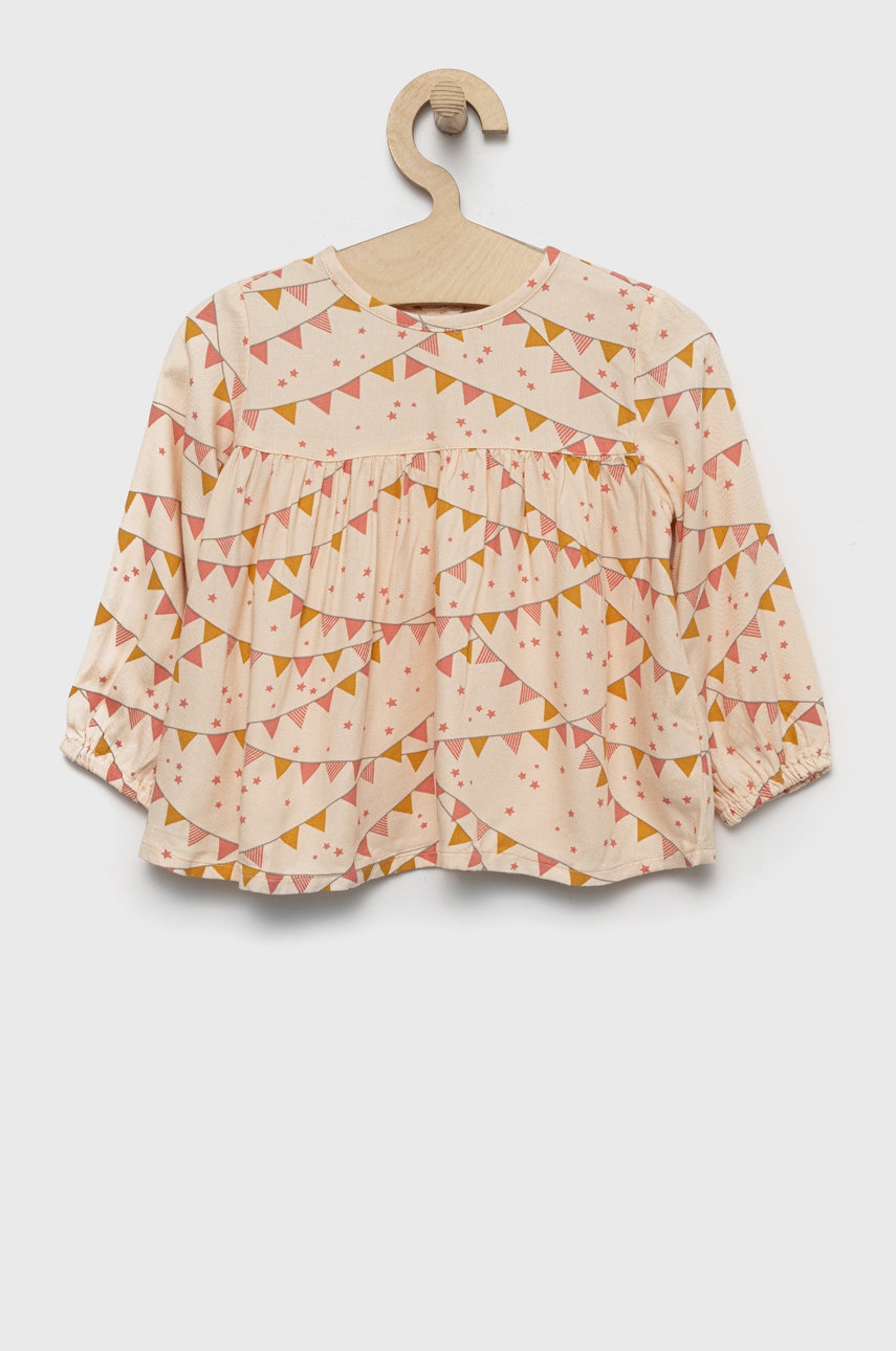Блузка United Colors of Benetton цвет бежевый узор Блузка United Colors of Benetton цвет бежевый узор