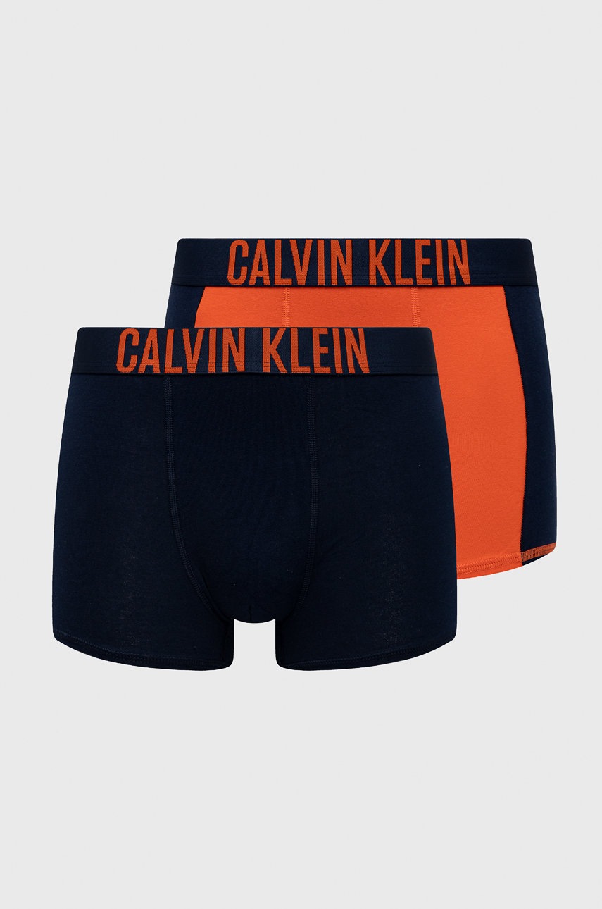 

Детски боксерки Calvin Klein Underwear 2 чифта в оранжево, Оранжев