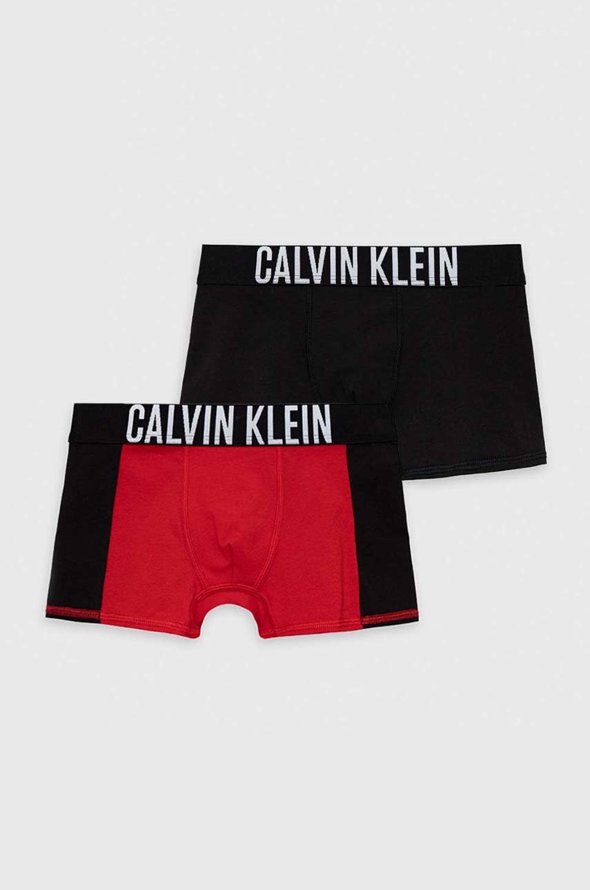 

Детски боксерки Calvin Klein Underwear 2 чифта в бордо, Червен