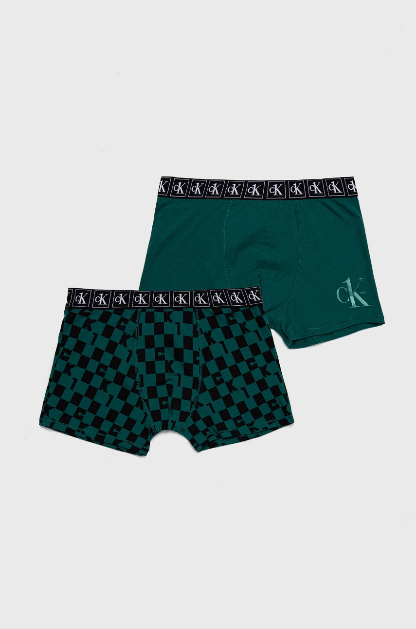 

Детски боксерки Calvin Klein Underwear в тюркоазено, Зелен