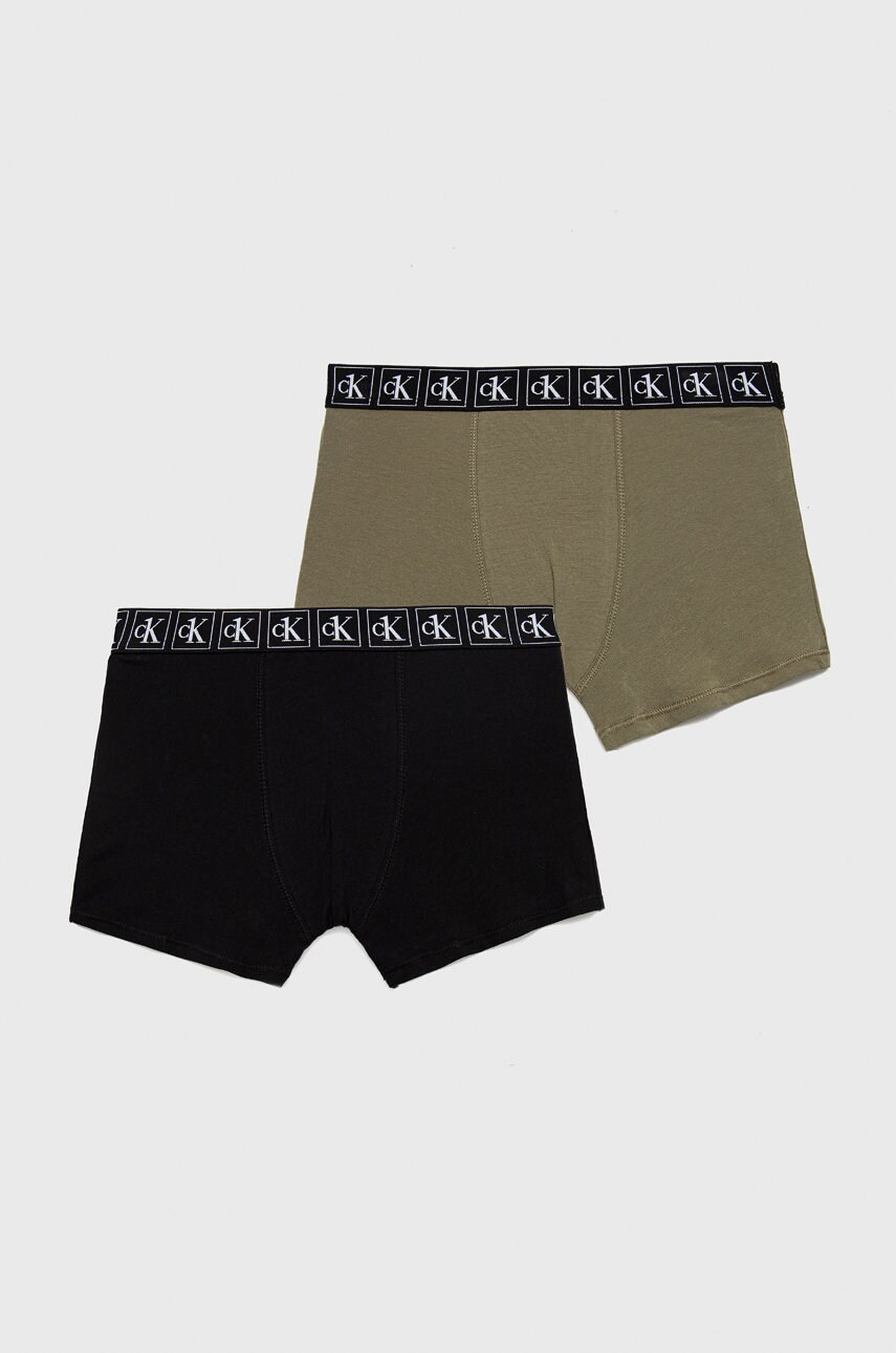 

Детски боксерки Calvin Klein Underwear в зелено, Зелен