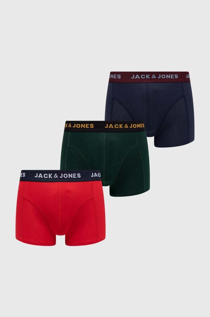 Jack & jones boxeri copii 3-pack culoarea albastru marin