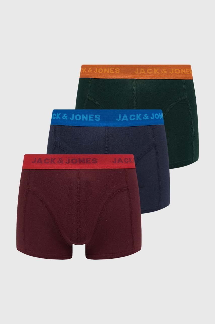 Jack & Jones bokserki dziecięce 3-pack kolor zielony