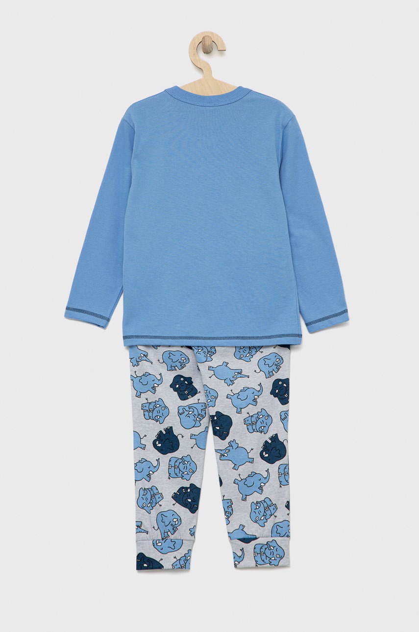 

Дитяча бавовняна піжама United Colors of Benetton з принтом