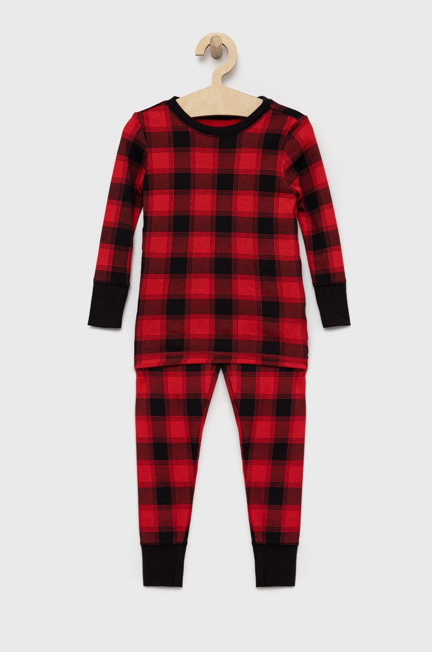 GAP pijamale de bumbac pentru copii culoarea rosu, modelator