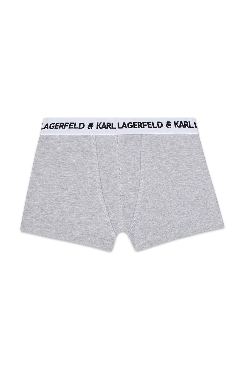 

Детски боксерки Karl Lagerfeld (2 чифта) в сиво, Сив