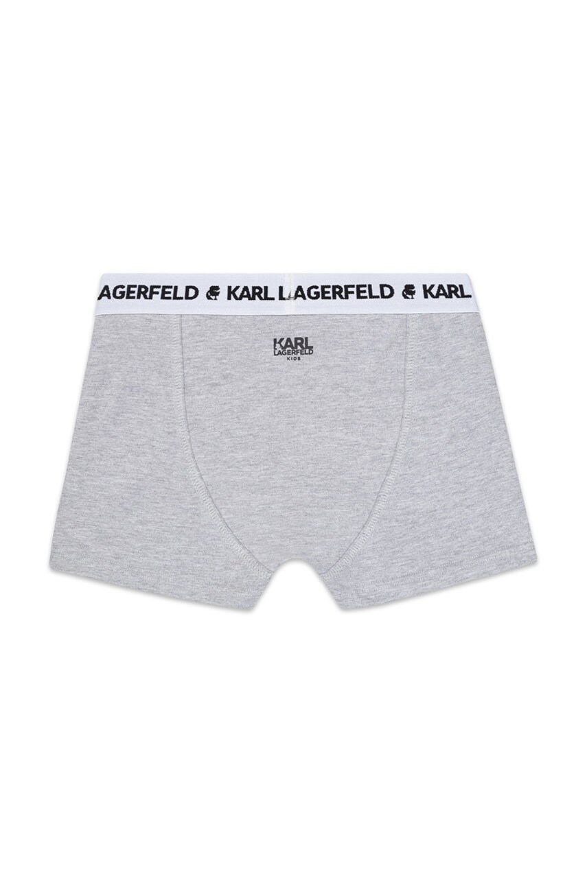 

Дитячі боксери Karl Lagerfeld (2-pack) колір сірий