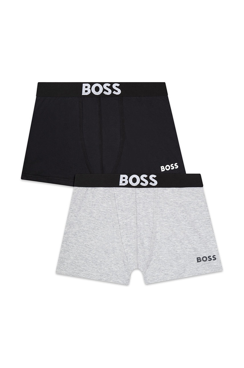 

Детские боксеры BOSS (2-pack) цвет чёрный