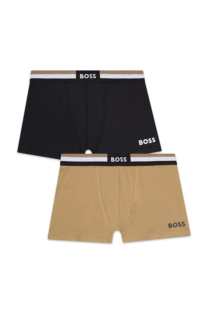 

Дитячі боксери BOSS (2-pack) колір чорний
