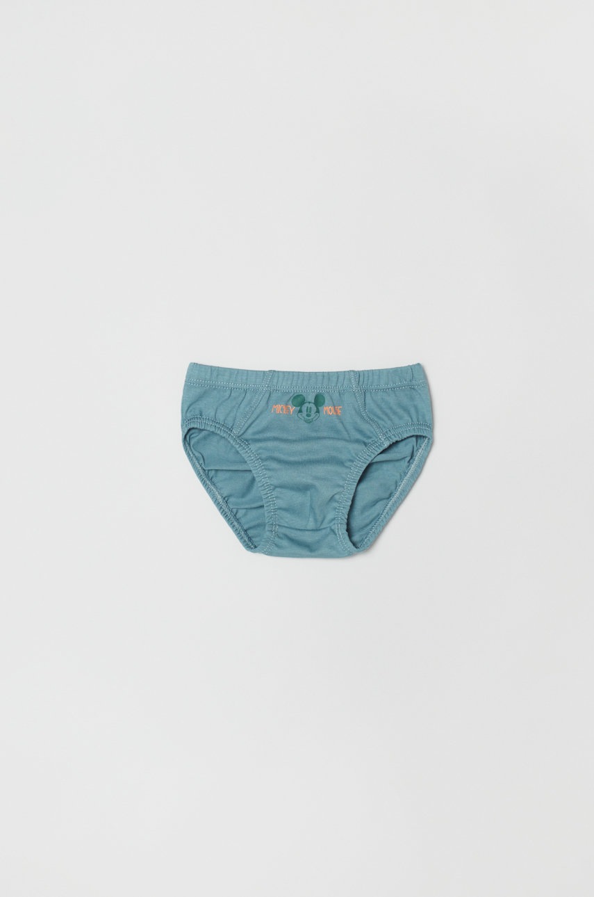 

Детские хлопковые слипы OVS (5-pack) цвет зелёный