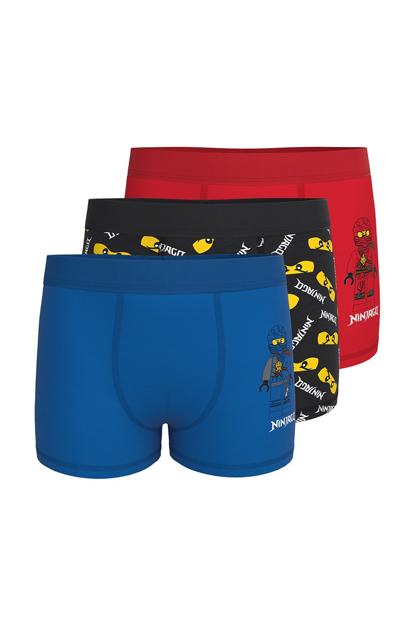 

Детски боксерки Lego Wear (3 чифта) в червено, Червен