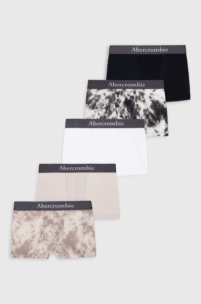 

Детски боксерки Abercrombie & Fitch (5 чифта) в сиво, Сив