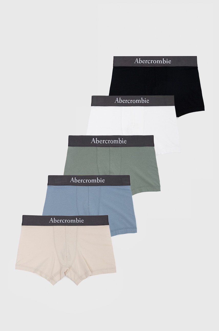 

Детски боксерки Abercrombie & Fitch (5 чифта) в зелено, Зелен