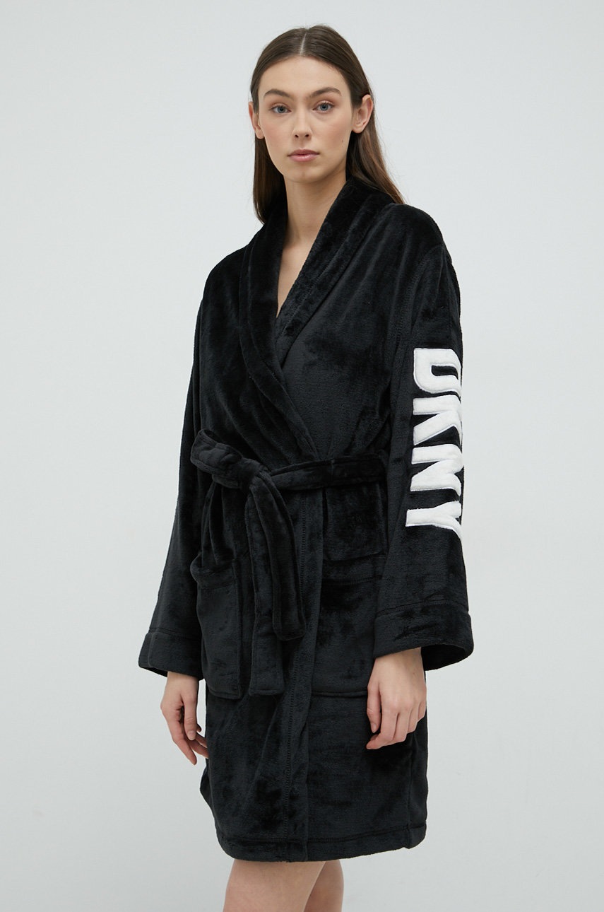 

Халат Dkny в черно, Черен