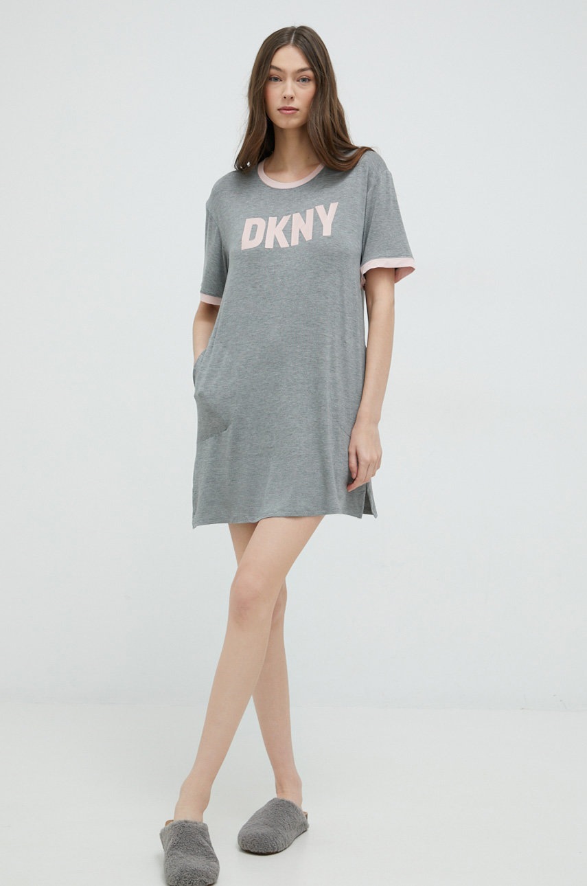 

Нощница Dkny дамска в сиво, Сив