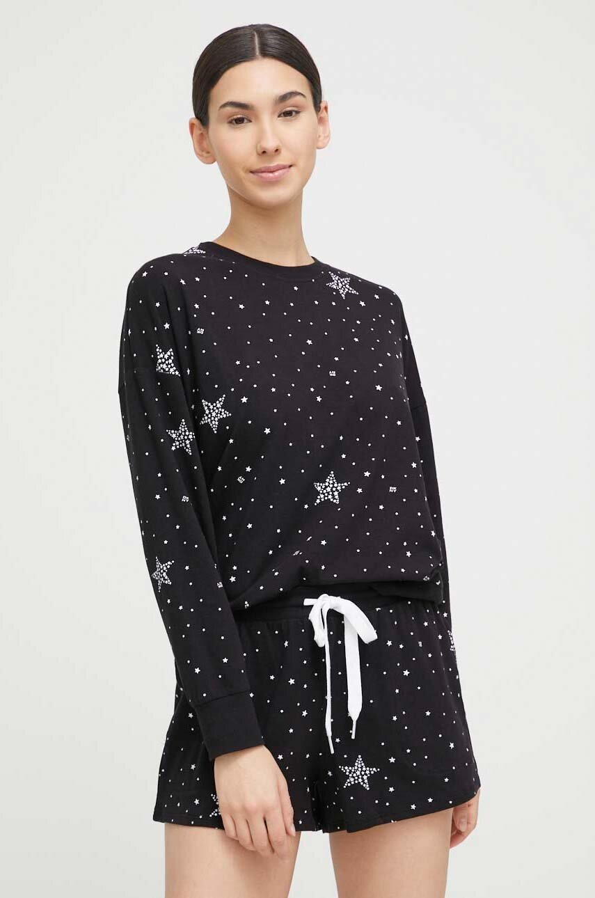 

Піжама Dkny жіноча колір чорний