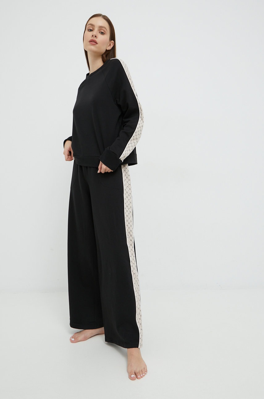 

Пижамный комплект - кофта и штаны Dkny цвет чёрный