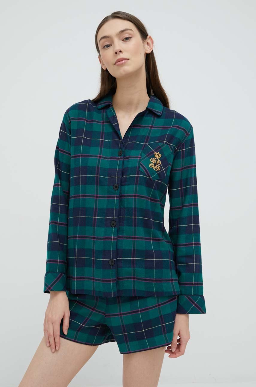 

Пижама Lauren Ralph Lauren дамска в зелено, Зелен