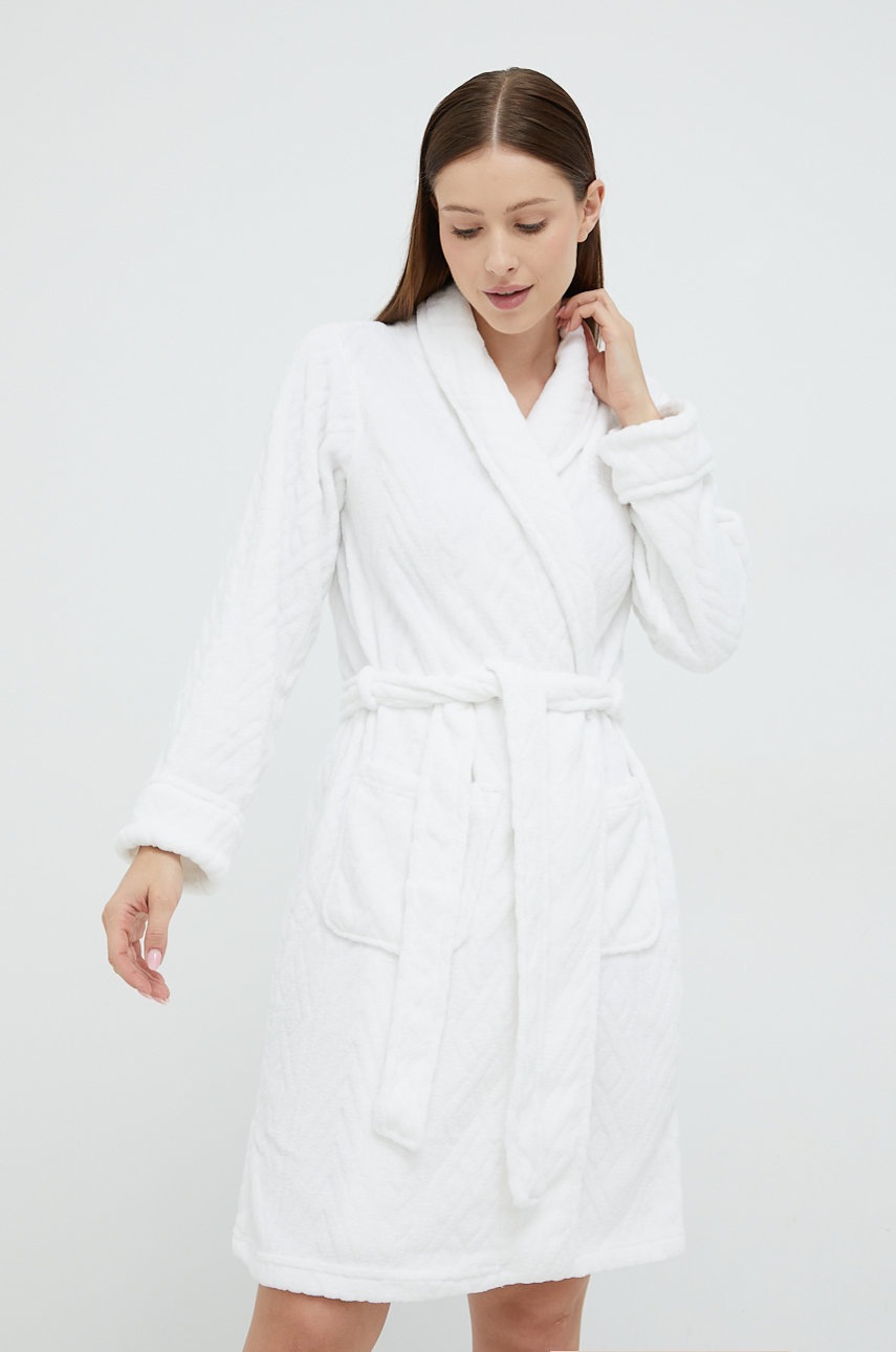 

Халат Lauren Ralph Lauren в бяло, Бял