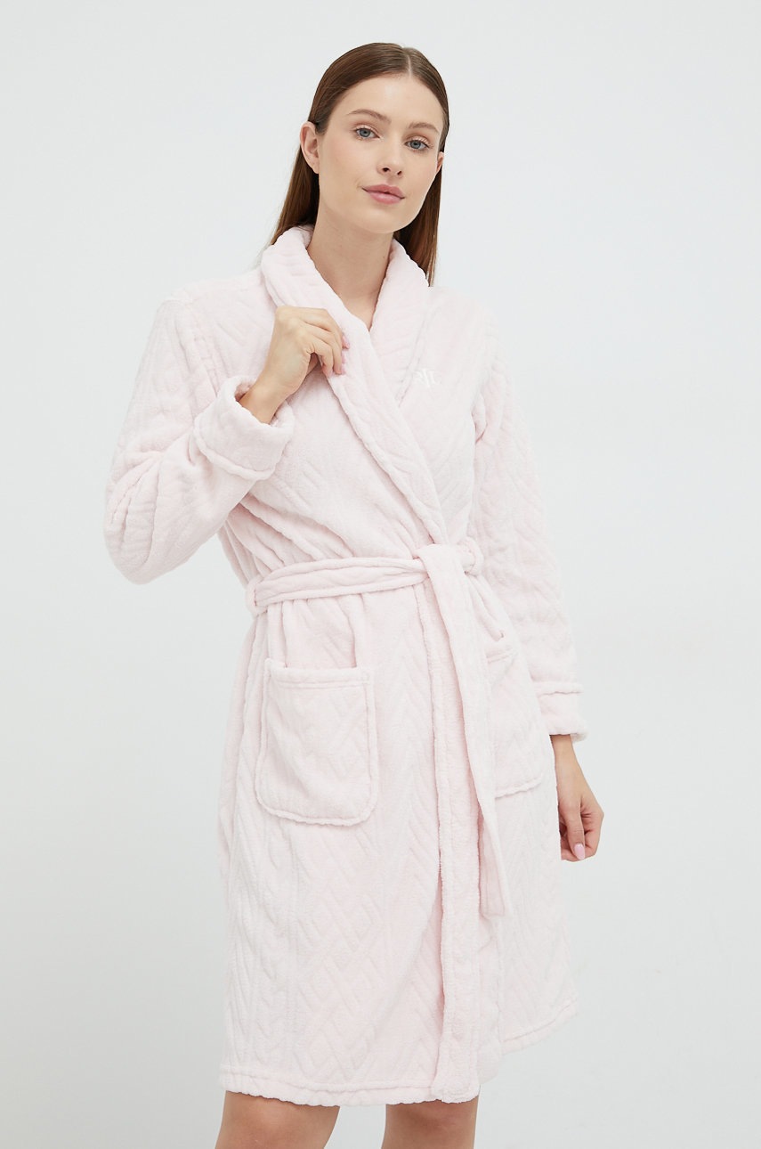

Халат Lauren Ralph Lauren в розово, Розов