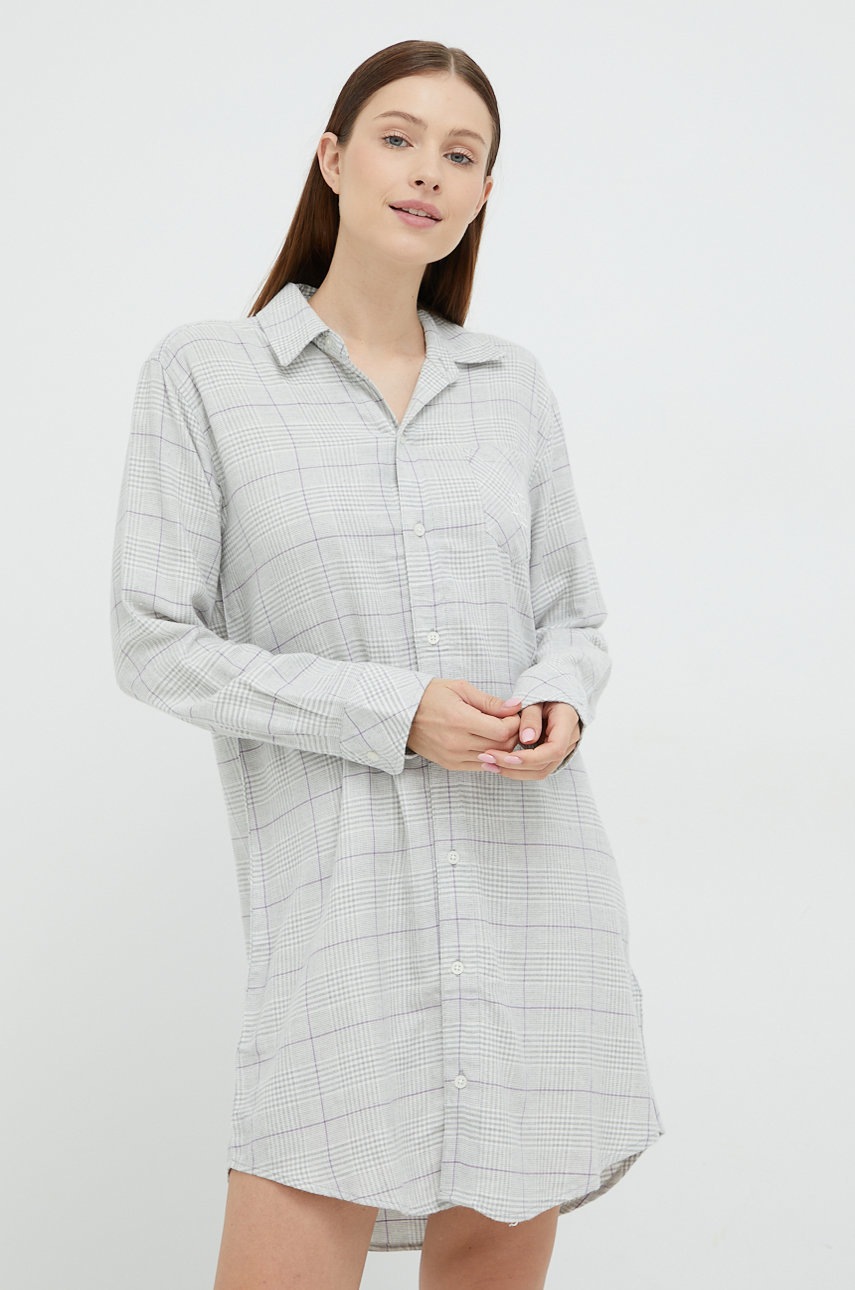 

Нощница Lauren Ralph Lauren дамска в сиво, Сив