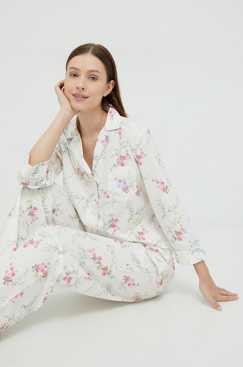 

Пижама Lauren Ralph Lauren дамска в бежово, Бежов