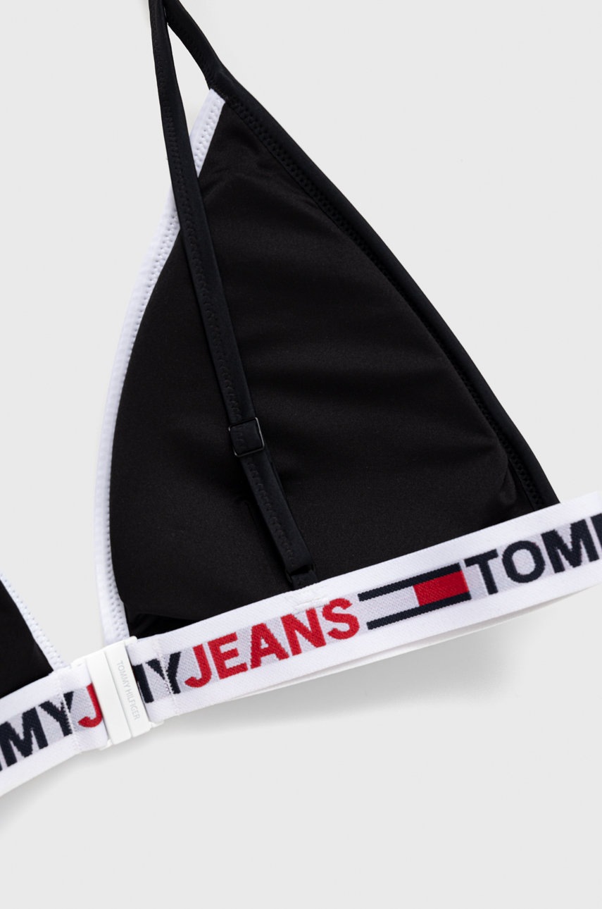 

Купальний бюстгальтер Tommy Hilfiger колір чорний злегка ущільнена чашечка