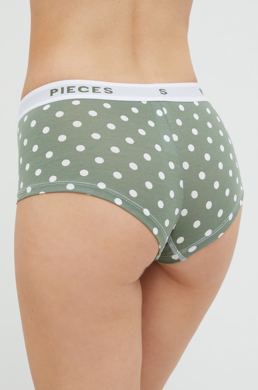 

Трусы Pieces цвет зелёный