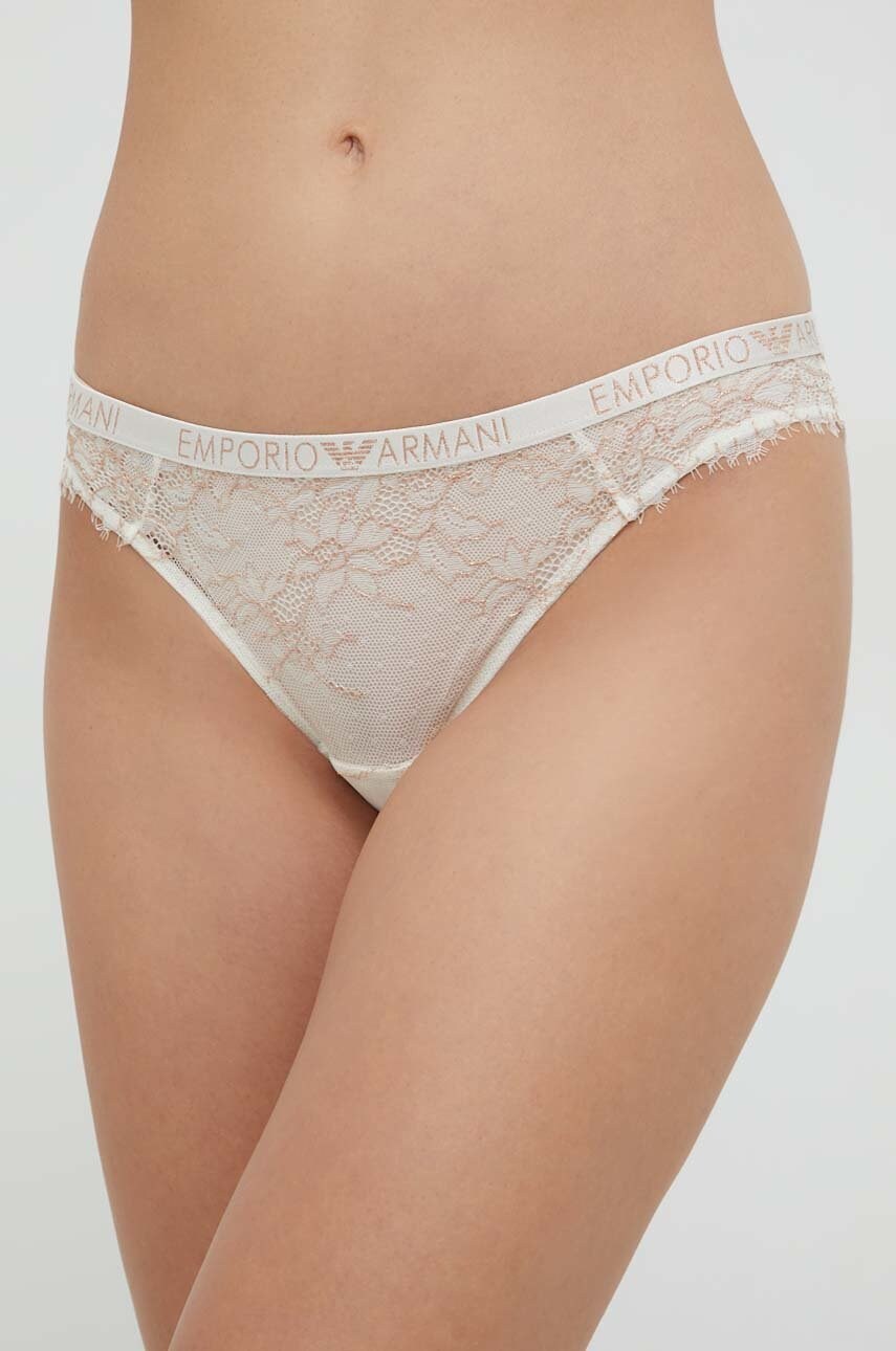 Emporio Armani Underwear chiloti culoarea bej