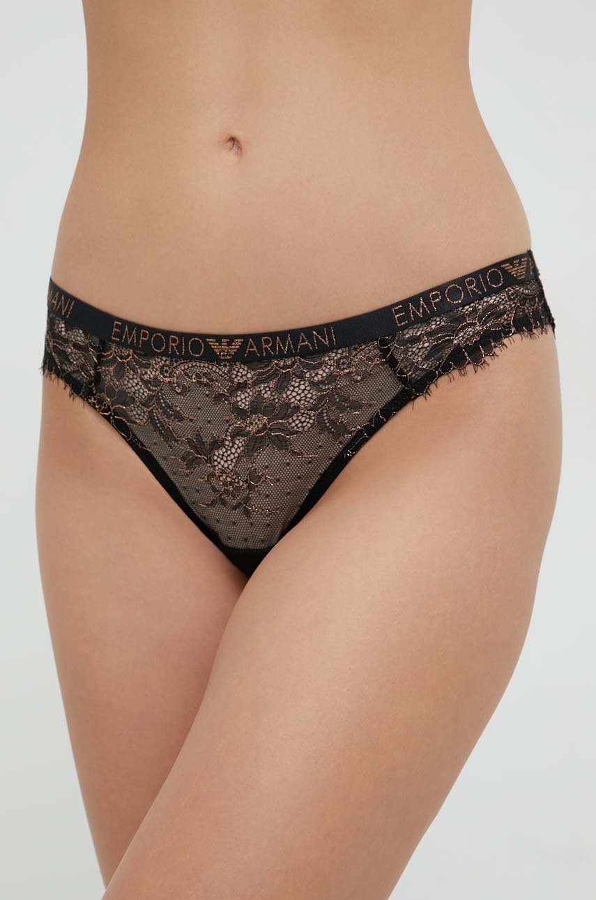 

Бикини Emporio Armani Underwear в черно, Черен
