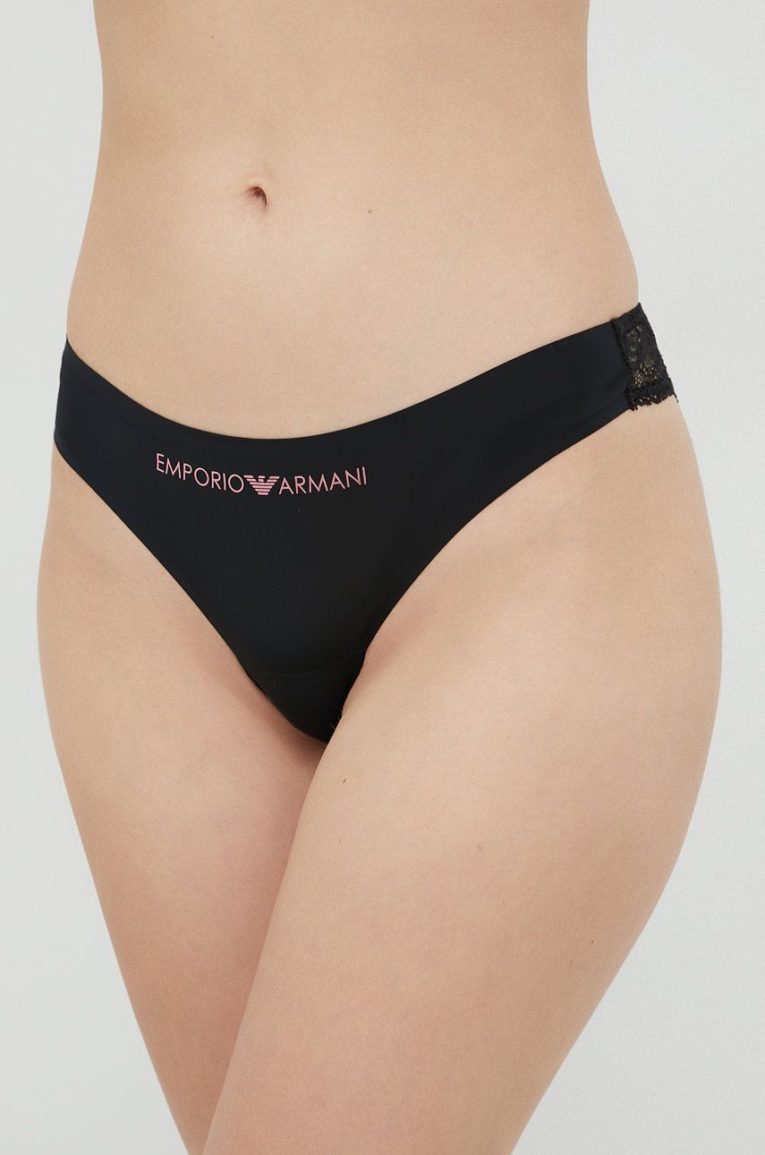 Emporio Armani Underwear chiloti brazilieni culoarea negru answear.ro imagine noua