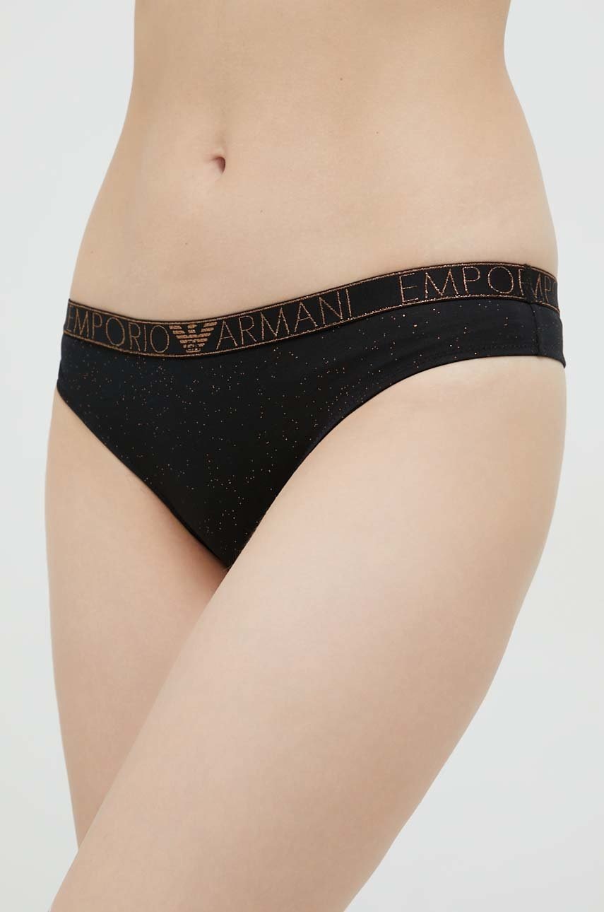 

Прашки Emporio Armani Underwear в черно, Черен