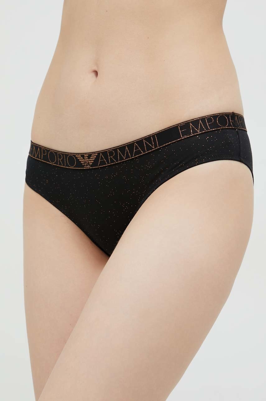 

Бикини Emporio Armani Underwear в черно, Черен