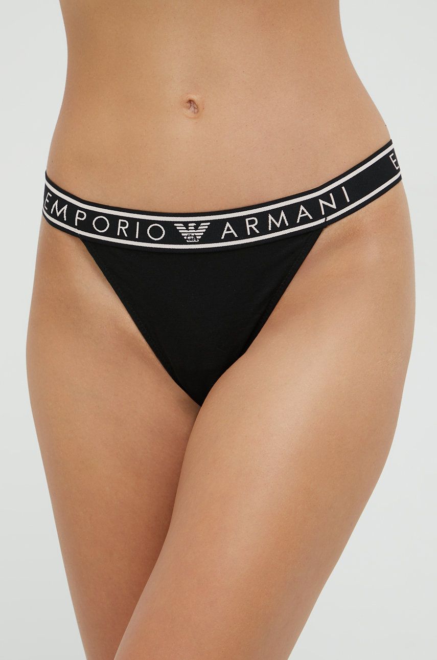 

Стринги Emporio Armani Underwear (2-pack) колір чорний