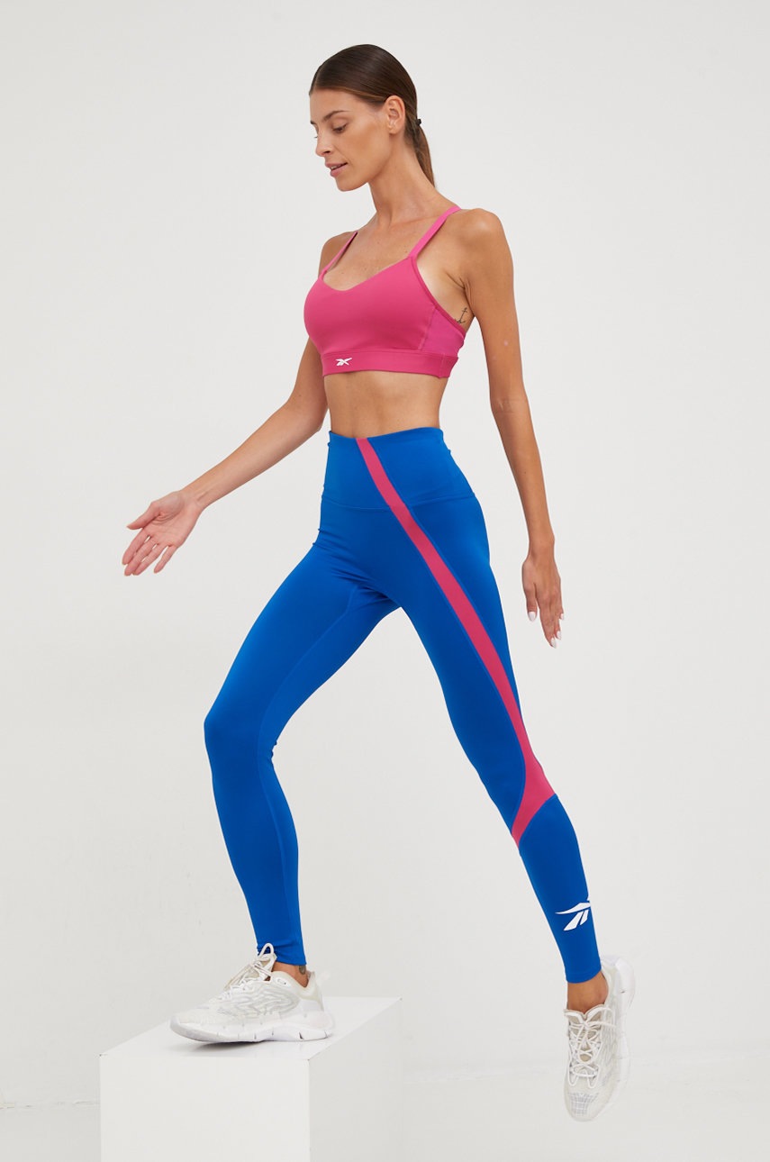 

Спортивный бюстгальтер Reebok Lux цвет розовый однотонный