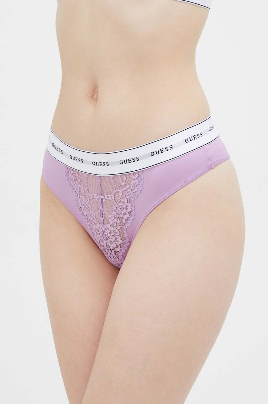 

Стринги Guess цвет фиолетовый