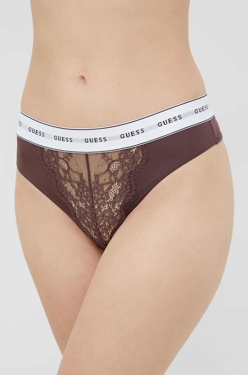 

Стринги Guess колір фіолетовий