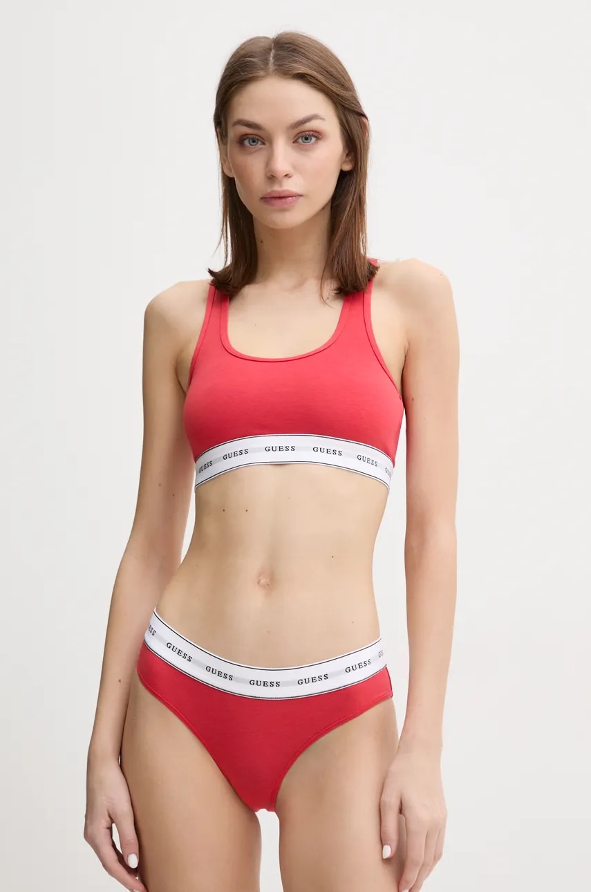 Бюстгальтер Guess цвет красный однотонный Бюстгальтер Guess цвет красный однотонный