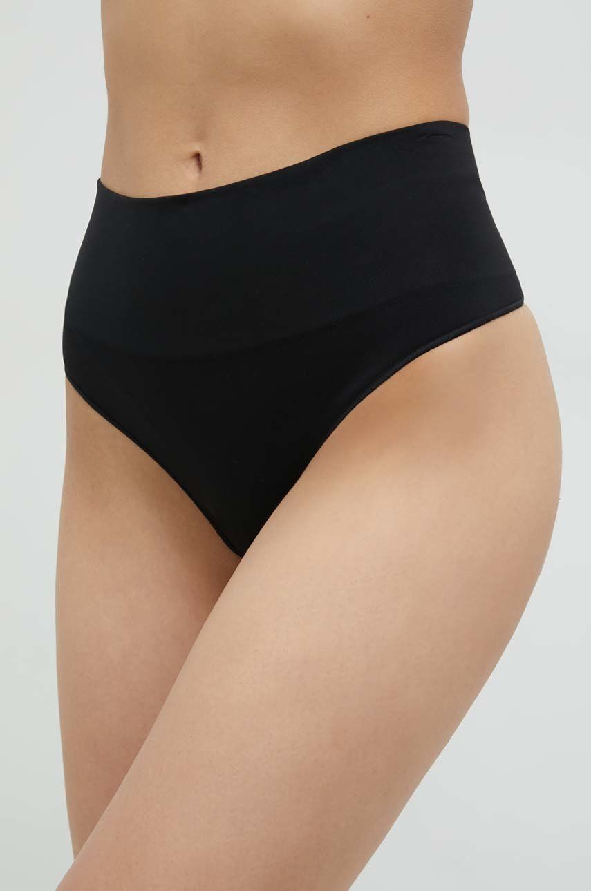 Levně Modelovací tanga Spanx 2-pack černá barva