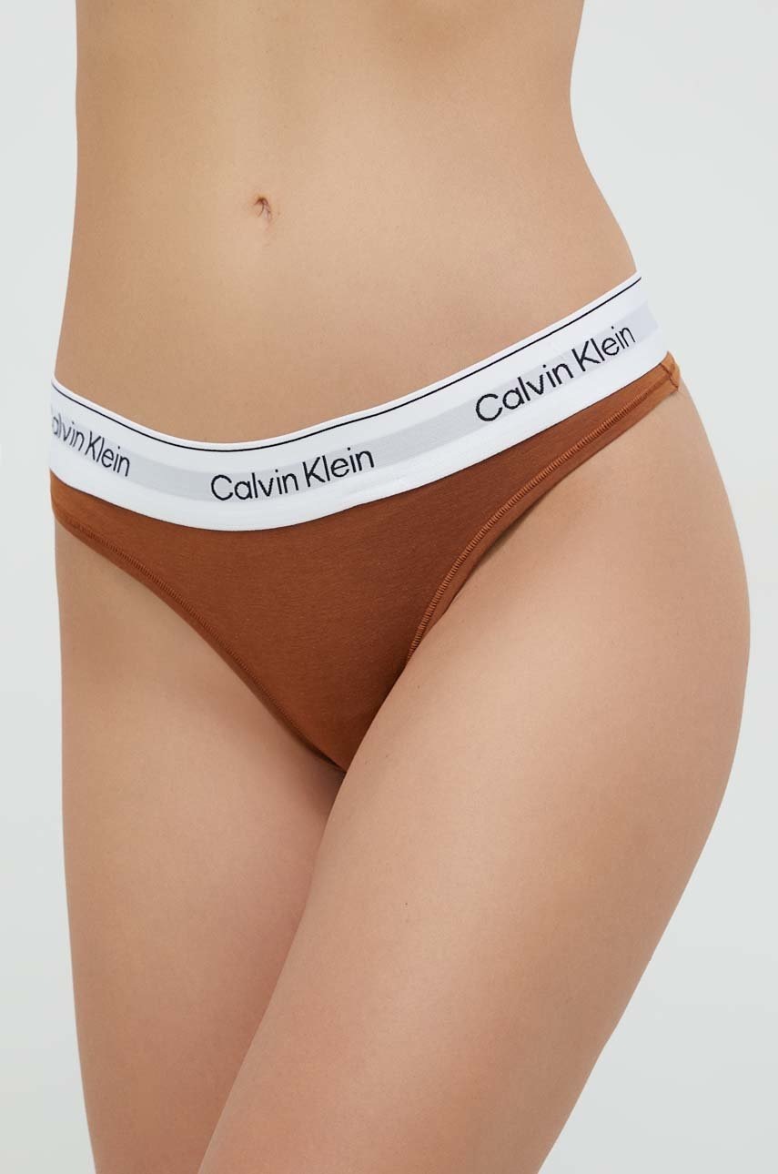 

Прашки Calvin Klein Underwear в кафяво, Кафяв