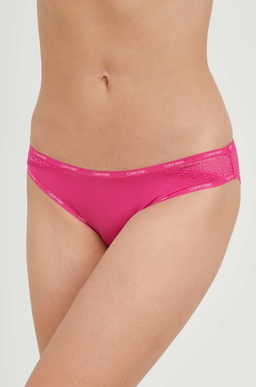 

Бикини тип бразилиана Calvin Klein Underwear в розово, Розов